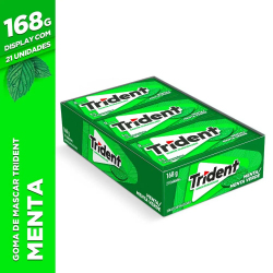 Goma de Mascar Trident Menta 21UN