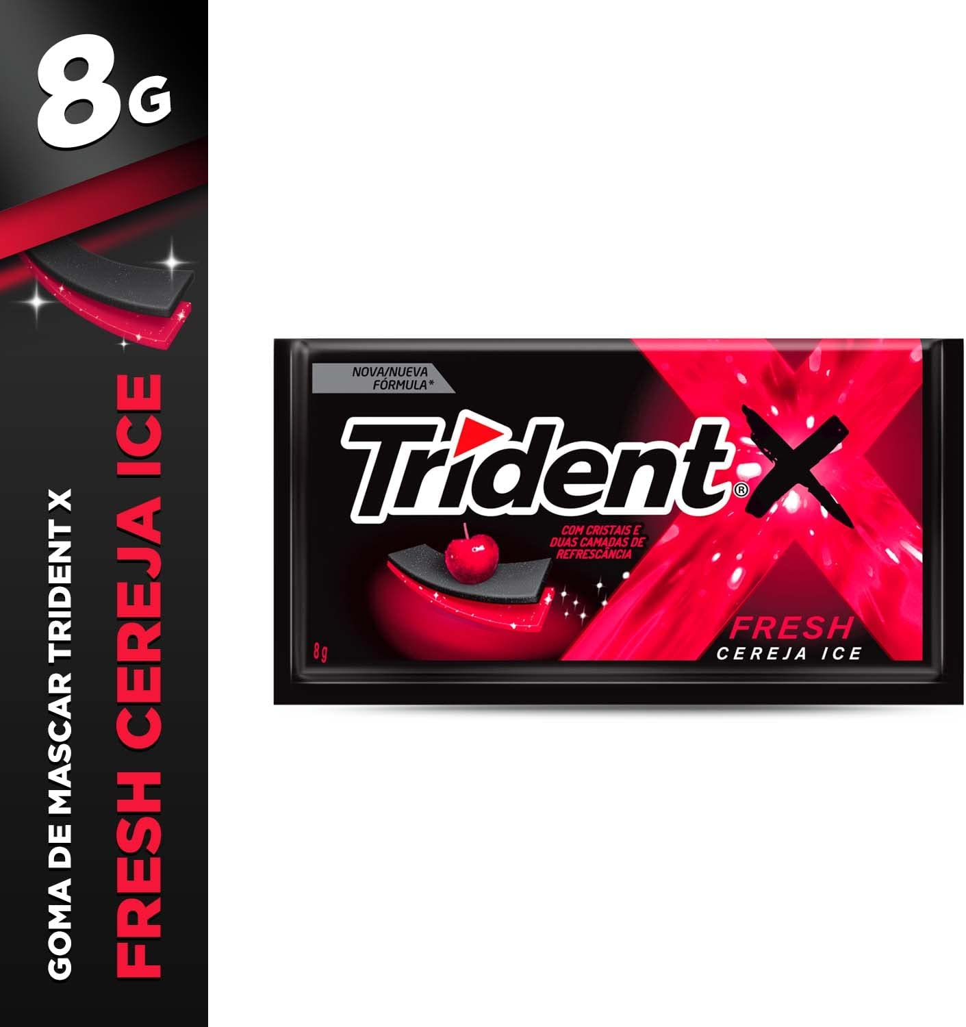 Goma de Mascar Trident Cereja 21UN
