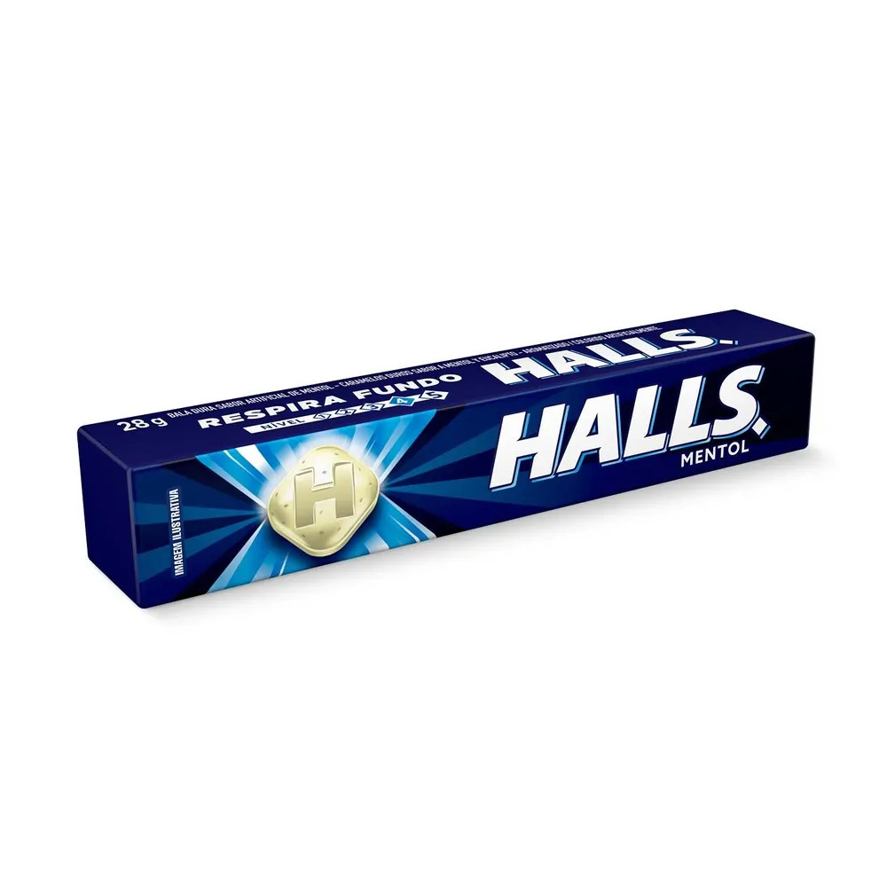 Drops Halls Mentol 21 unidades de 28Gramas
