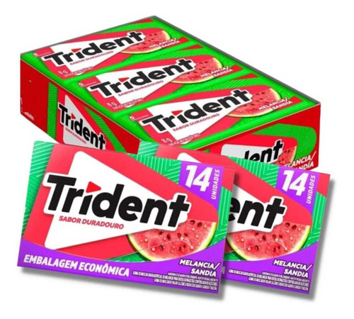 Goma de Mascar 14unid. Trident Melancia (12X25,2G)