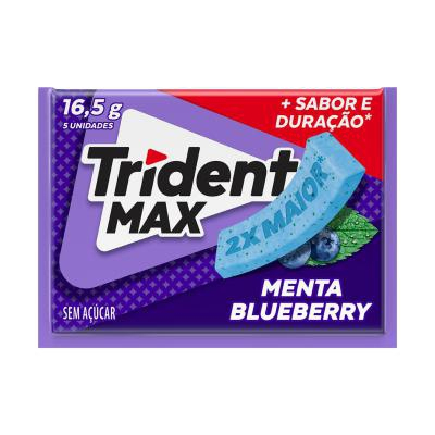 Goma de Mascar Trident Max Menta Blueberry 14UN