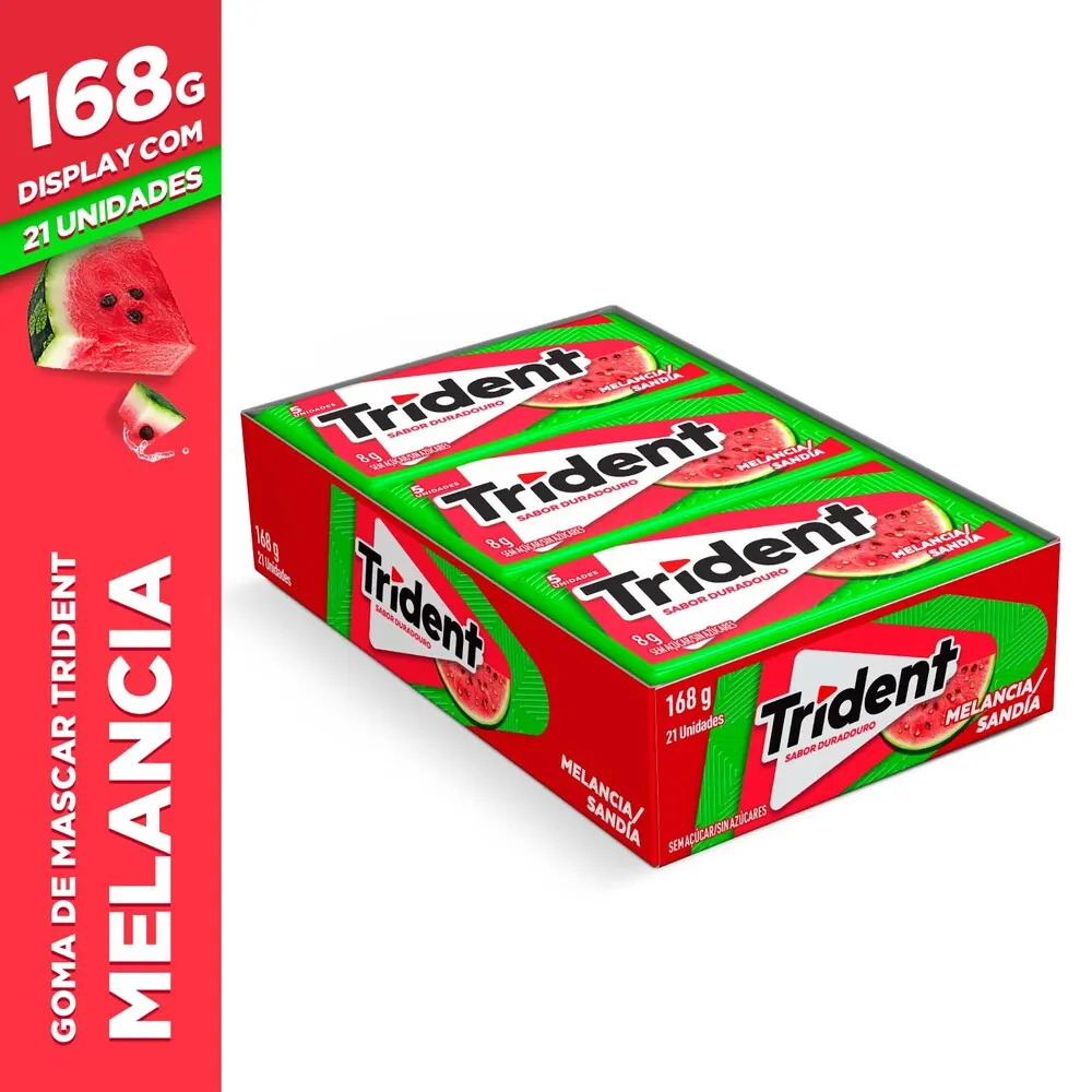 Goma de Mascar Trident Melancia 21UN