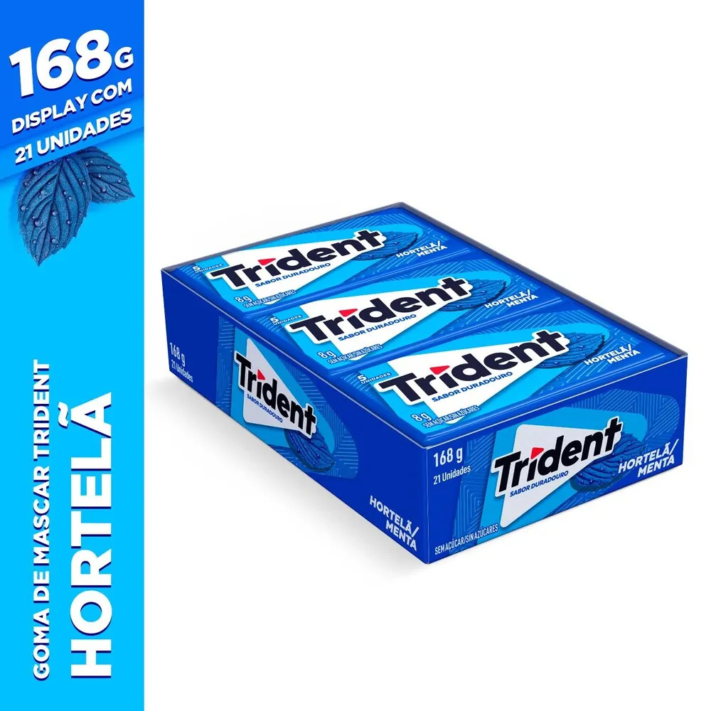 Goma de Mascar Trident Hortel� 21UN