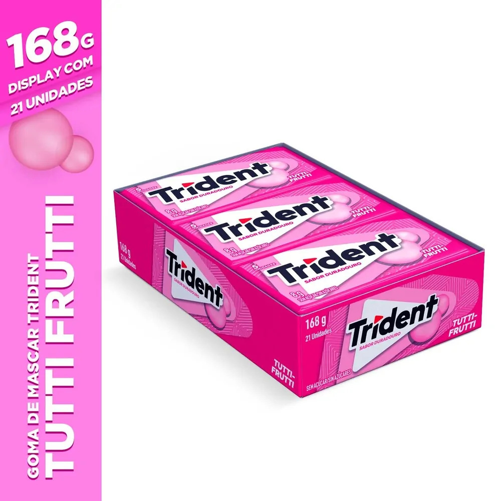 Goma de Mascar Trident Tuttifrutti 21UN