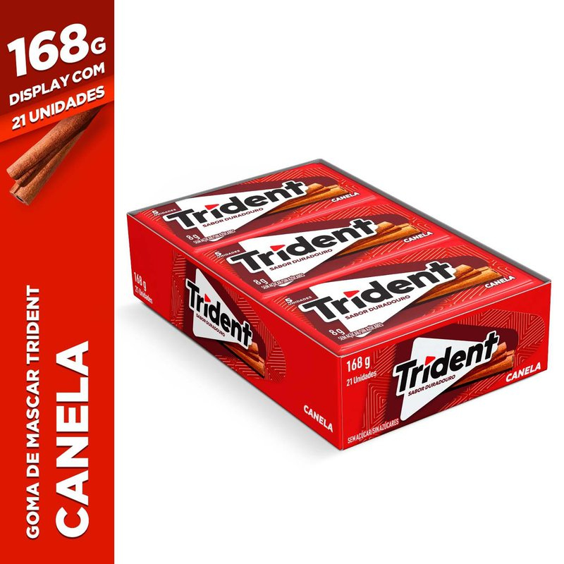 Goma de Mascar Trident Canela 21UN